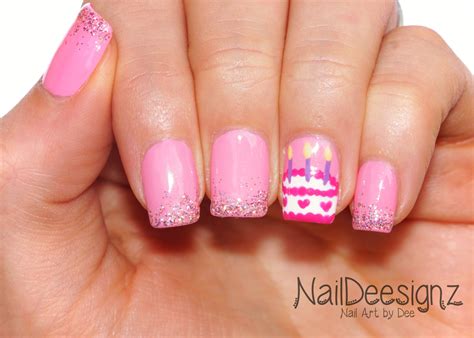 birthday nail designs|More.